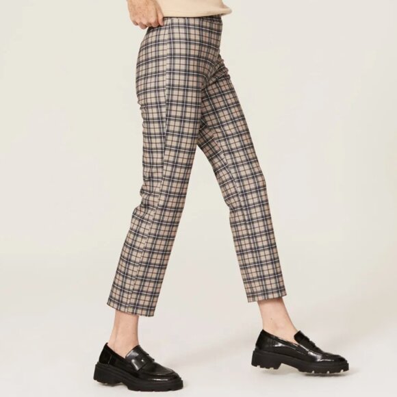 Sanctuary Carnaby Plaid Kick Crop Pants, Size M - Picture 2 of 5